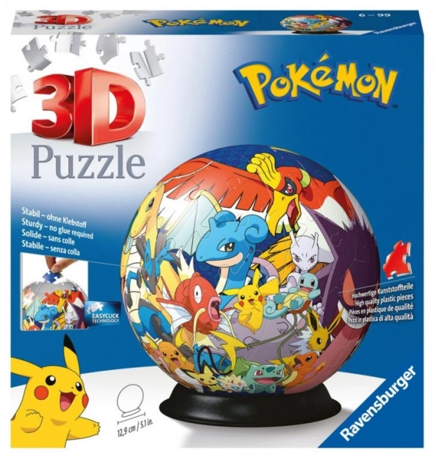 3D Puslespil-Bold Pokémon - 72 brikker