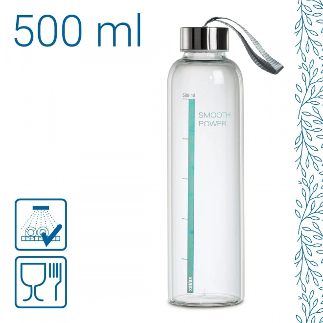 Glasflaske Smooth Power 500 ml