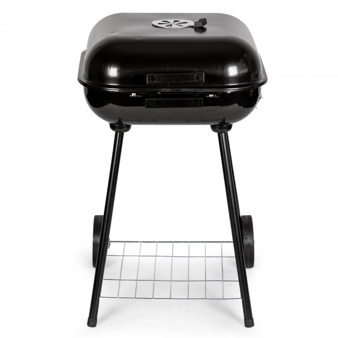 Havegrill med vippelåg + hjul