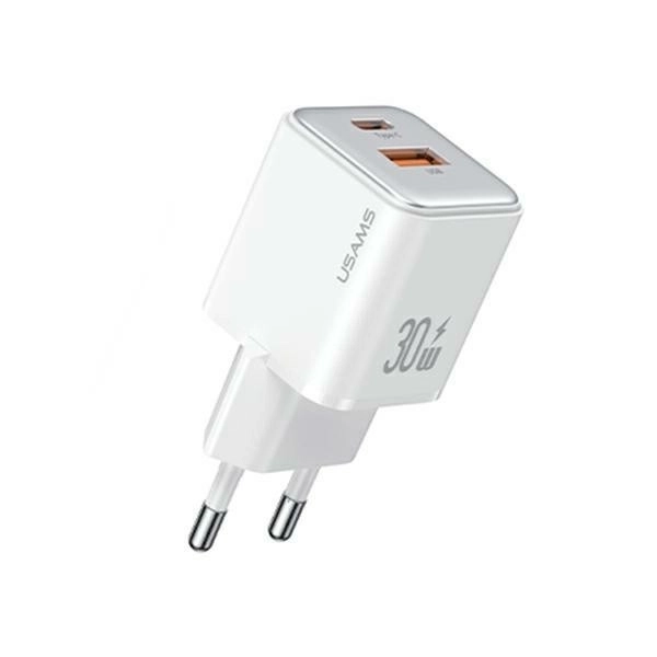 Strømadapter USB-C+USB-A PD 3.0 30W hurtig opladning