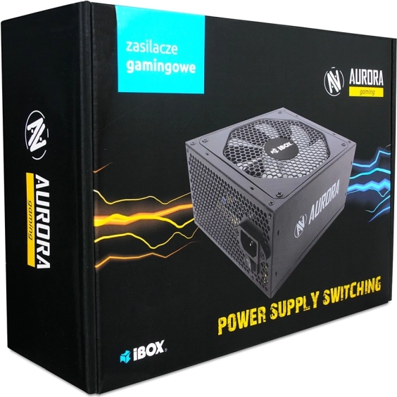 Gaming-strømforsyning Aurora 500W med 14 cm blæser