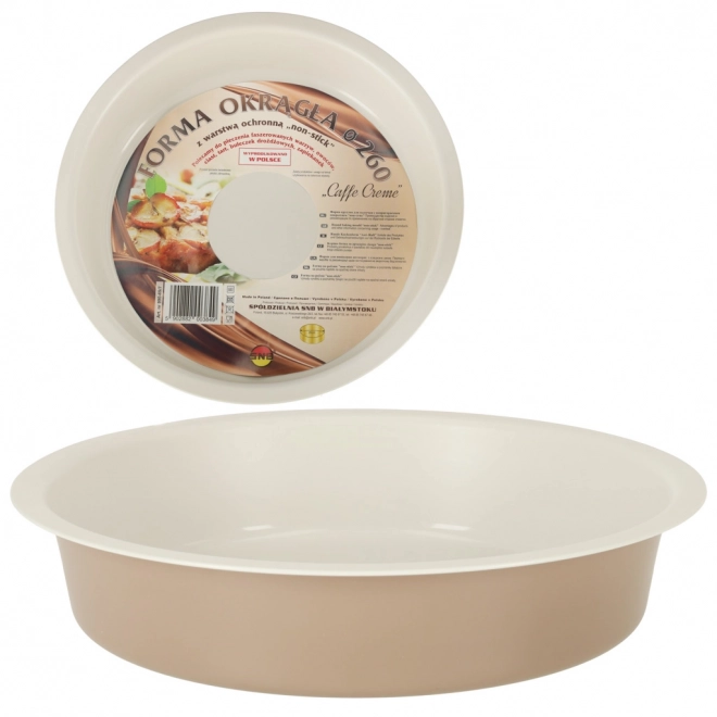 Rund bageform til tærter, quiche 26 cm brun