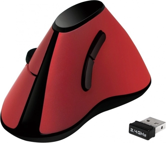 Ergonomisk trådløs vertikal mus USB 2.4GHz