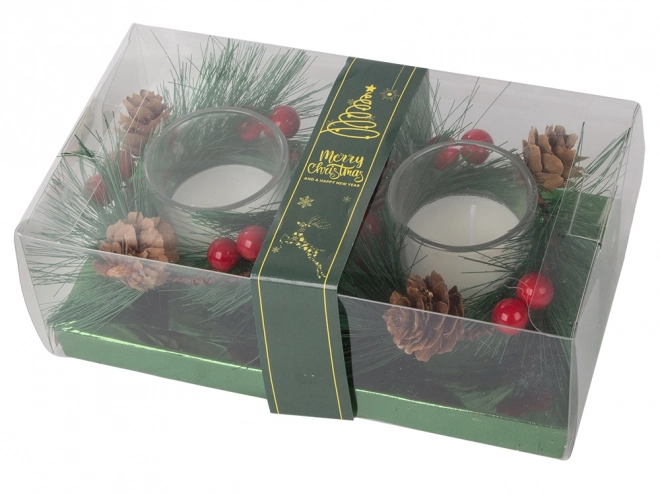 Dekorative julelys i glasudsmykning