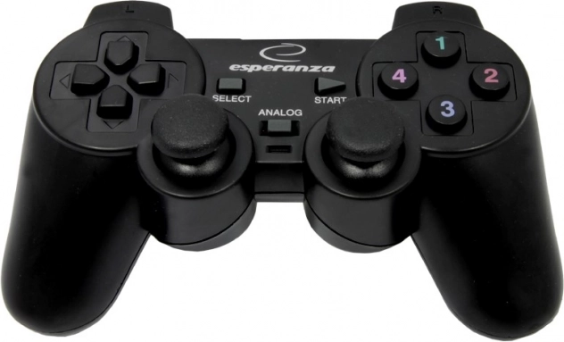 Esperanza Vibration Gamepad til PS3 og PC med vibrationer