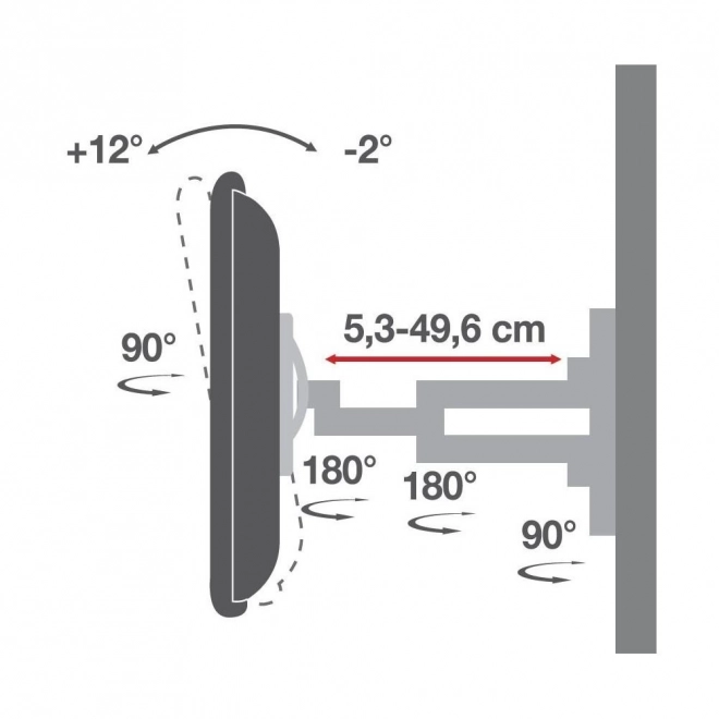 Vægbeslag til TV LCD/LED 40-80 tommer sort