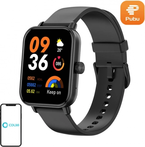 Smarte armbåndsur Colmi P81 sort