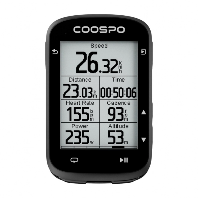 Cykelcomputer Coospo med GPS og ydeevne til cyklister