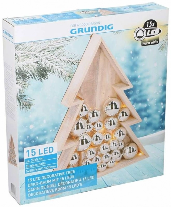 Juletræ 15LED højde 38cm