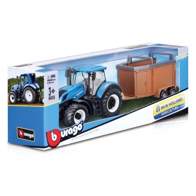 Farm Traktor New Holland med hestetralle