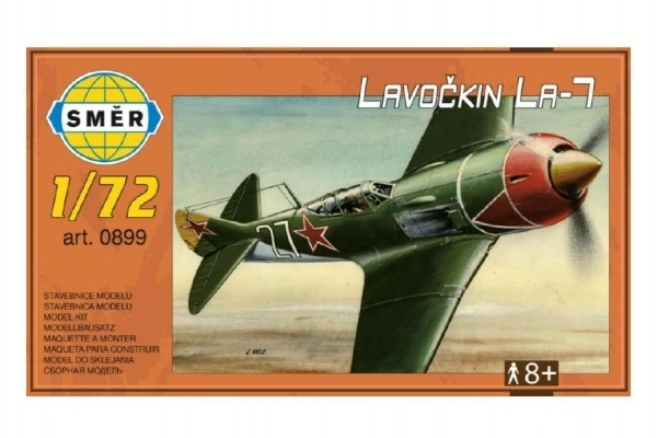 Model Lavochkin La-7 1:72 13,6x11,9cm i æske 25x14,5cm