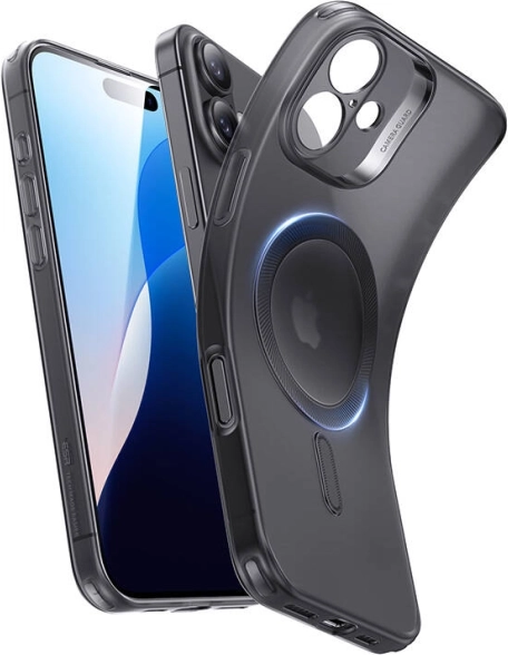 ESR Zero Clear HaloLock etui til iPhone 16 Plus, sort