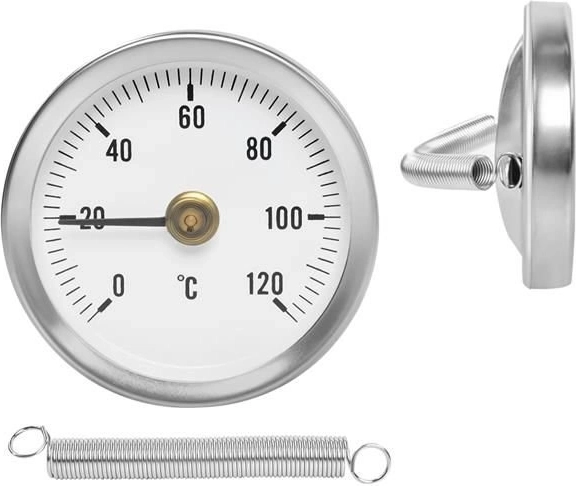 Bimetaltermometer til rør
