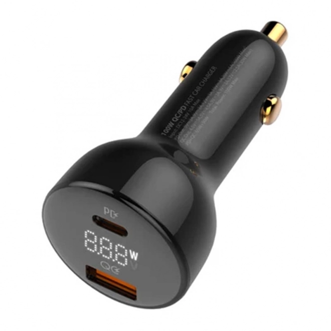 LDNIO biloplader USB og USB-C 100 W