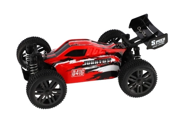 RC Bil Buggy Bonzai Jubatus off-road 30cm plast 2,4GHz med batterier + 2x ekstra pakke i kassen 40x14x21 – Rød