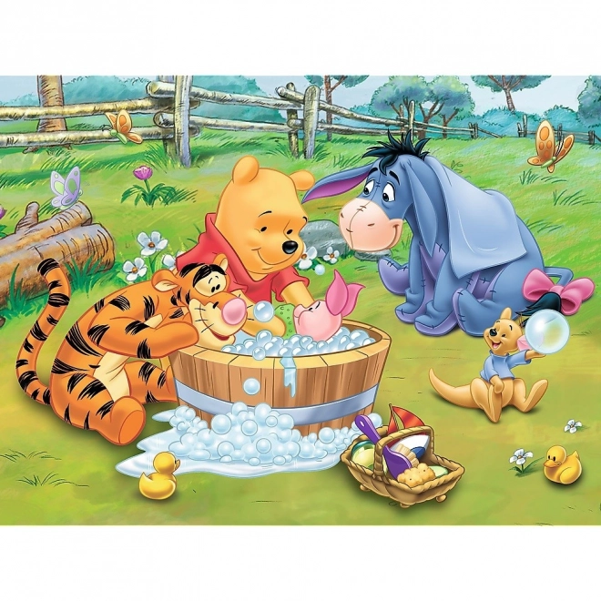 Puzzle Sødgrisens Badekar - Peter Plys