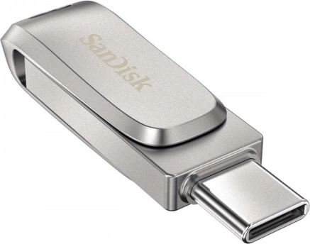 sandisk ultra dual drive luxe 256 gb usb 3.1 type‑c/usb‑a metal usb‑flashdrev
