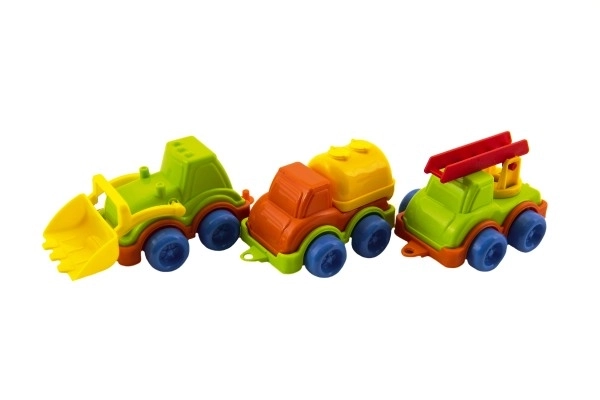 Mini transportmiddel plastik 10-12cm til fri kørsel, blandede typer