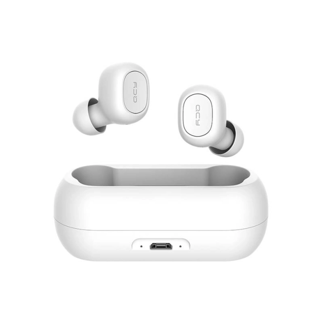 Trådløse høretelefoner TWS QCY T1C Bluetooth V5.0 (hvid)