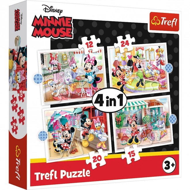 Puslespil 4i1 Minnie med venner