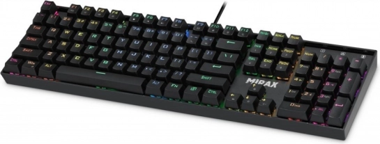 mekanisk gamingtastatur Defender Mirax med Outemu Blue-switche og RGB-belysning