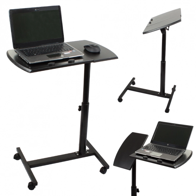 Justerbart laptopbord med hjul