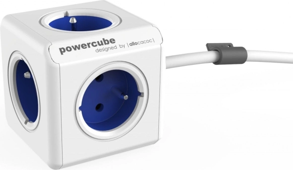 Forlænger-stikdåse PowerCube Extended 1,5 m, blå