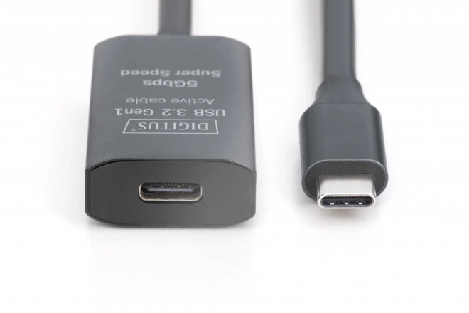 Aktivt forlængerkabel USB-C - USB-C, USB 3.2 Gen1, 10m