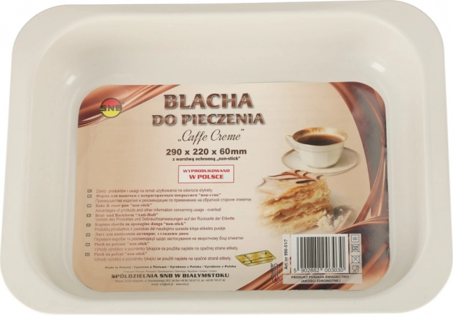 Bageform med non-stick belægning 29 cm x 22 cm x 6 cm brun