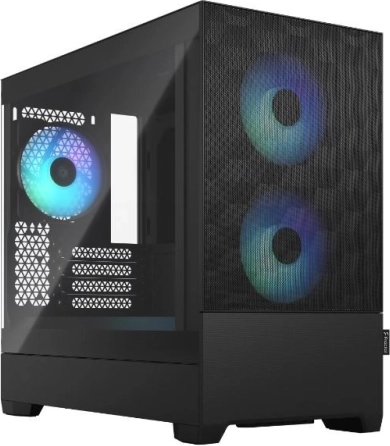 Computerkabinet Pop Mini Air RGB sort TG gennemsigtig