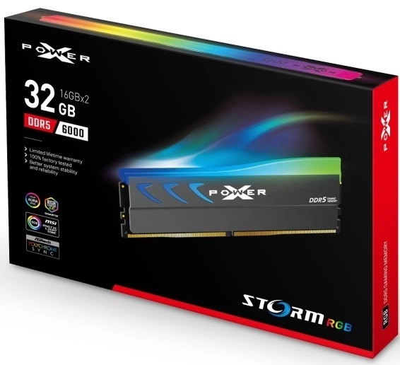 Hukommelse DDR5 XPOWER Storm RGB 32GB/6000 2x16GB grå