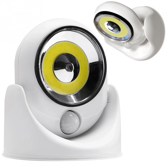 Batteridrevet LED COB 360 lampe med bevægelsessensor