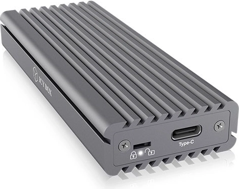 Icy Box eksternt kabinet til SSD M.2 NVMe med USB‑C 10 Gb/s