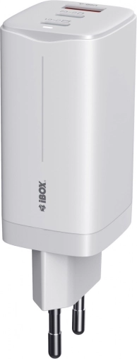 Vægoplader GaN 65 W USB-C, hvid