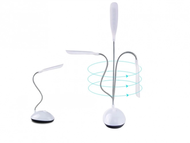 Hvid skolebords-LED-lampe