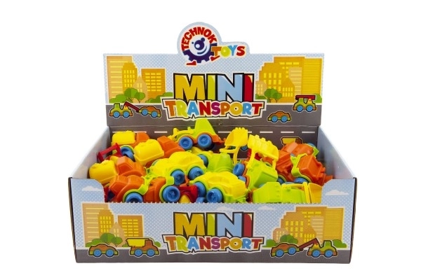 Mini transportmiddel plastik 10-12cm til fri kørsel, blandede typer