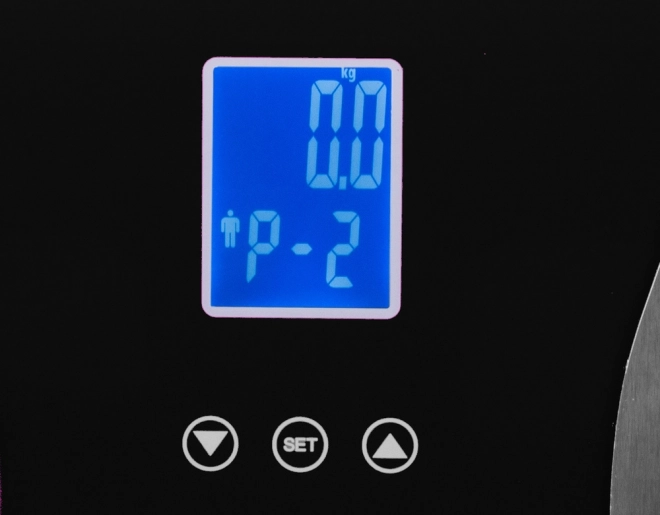 Analytisk 180kg glas badevægt med LCD-display
