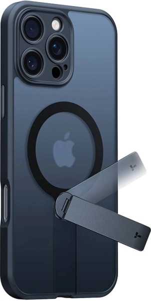 Torras Pstand Spin etui til iPhone 16 Pro sort