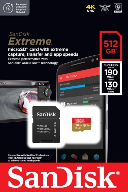 SanDisk Extreme microSDXC 512GB hukommelseskort