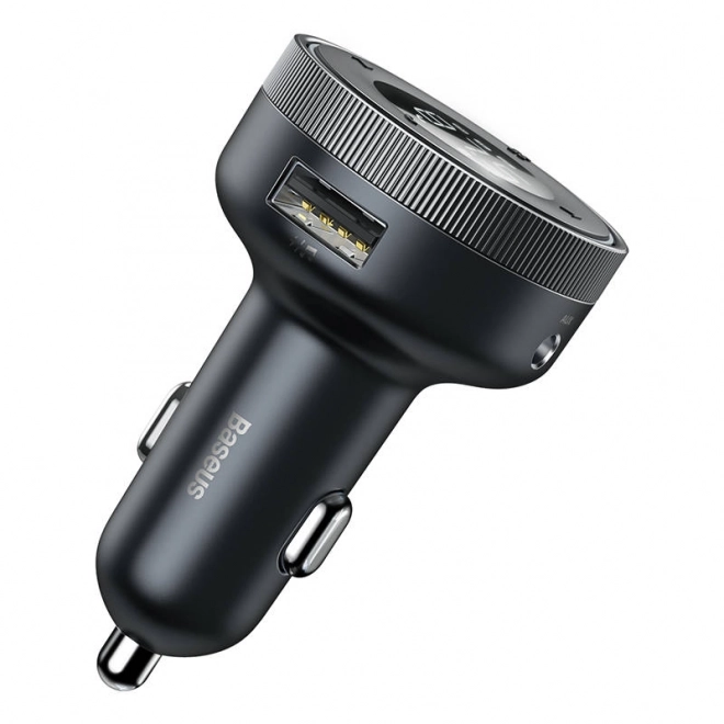 Baseus Enjoy Trådløs Oplader MP3 til Bilen, Bluetooth 5.0, microSD, AUX (Sort)