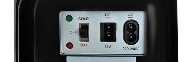 Ruhhy Bærbar sort mini-køleskab 4L 12V/220V