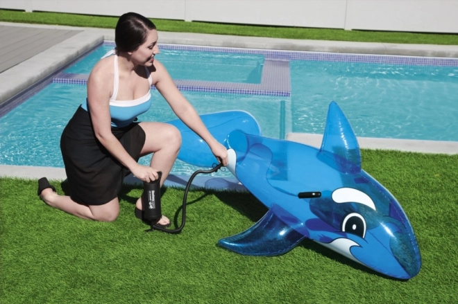 Oppustelig delfin med håndtag 157cm x 94cm