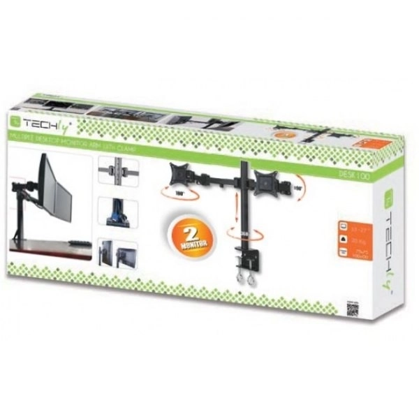 Dobbelt bordholder til LCD/LED 13-27 tommer 2x10 kg