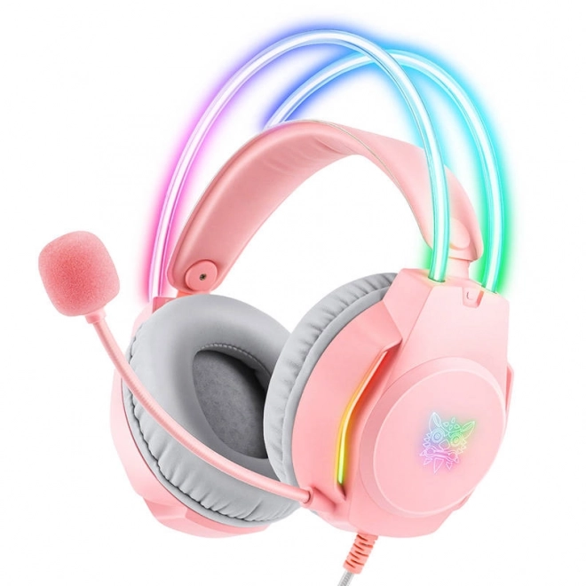 Spilhovedtelefoner ONIKUMA X26 Pink
