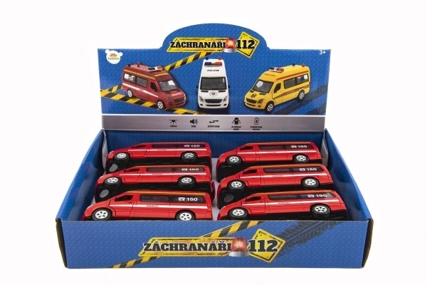 Brandbil med lys 15 cm