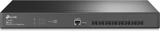 Administreret TP-Link-switch med 8 SFP+-porte