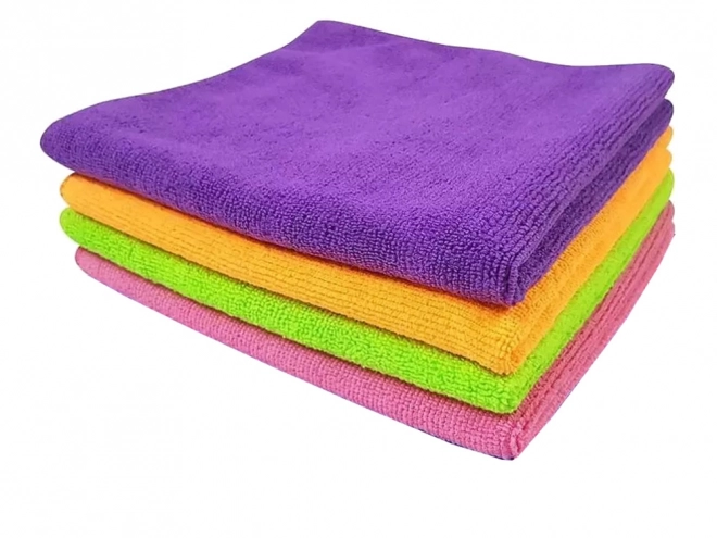 Rengøringsklude af mikrofiber, sæt med 4 stykker