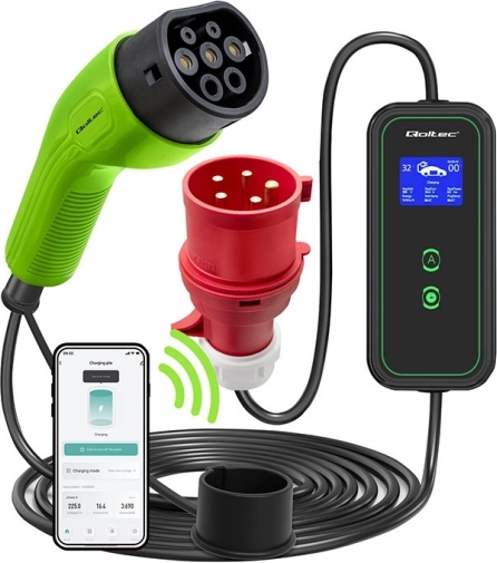 Qoltec mobil oplader til elektriske køretøjer