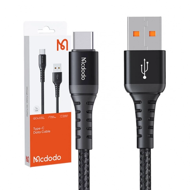 Kabel Mcdodo USB-A til USB-C 60W 3m sort