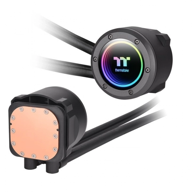 Vandkøling Thermaltake TH280 V2 ARGB med kobber CPU blok og to 140mm ventilatorer